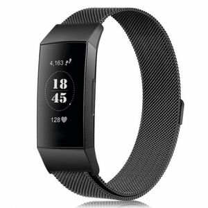 BStrap Milanese (Large) remienok na Fitbit Charge 3 / 4, black (SFI005C04) vyobraziť