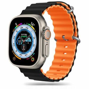 Tech-Protect Iconband Pro remienok na Apple Watch 42/44/45/49mm, black / orange vyobraziť