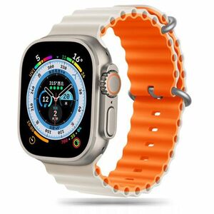 Tech-Protect Iconband Pro remienok na Apple Watch 42/44/45/49mm, starlight / orange vyobraziť