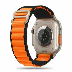 Tech-Protect Nylon remienok na Apple Watch 42/44/45/49mm, black / orange vyobraziť