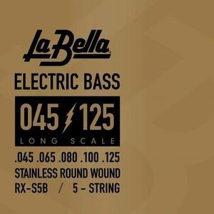 La Bella RX-S5B Bass RX Stainless Steel 45-65-80-100-125 Struny pre 5-strunovú basgitaru vyobraziť