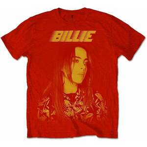 Billie Eilish Tričko Racer Logo Jumbo Red L vyobraziť