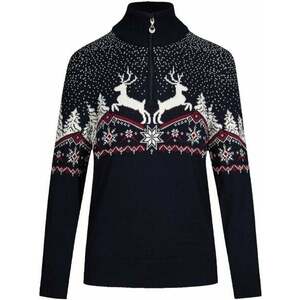 Dale of Norway Dale Christmas Womens Navy/Off White/Redrose S Sveter vyobraziť