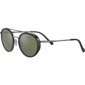 Serengeti Geary Shiny Black/Shiny Dark Gunmetal/Mineral Polarized Lifestyle okuliare vyobraziť