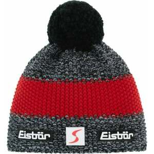 Eisbär Styler Pompon SP Beanie Anthracite/Blackmele/Red UNI Lyžiarska čiapka vyobraziť