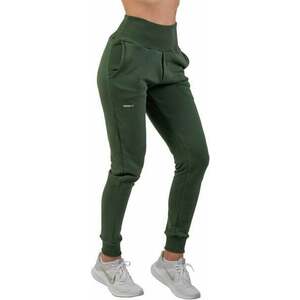 Nebbia High-Waist Loose Fit Sweatpants "Feeling Good" Dark Green S Fitness nohavice vyobraziť