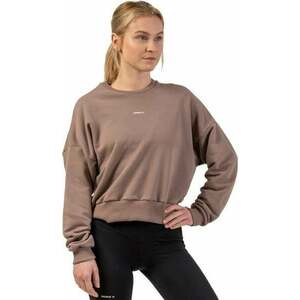 Nebbia Loose Fit Sweatshirt "Feeling Good" Brown M-L Fitness mikina vyobraziť