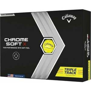 Callaway Chrome Soft X Yellow Triple Track Golfové lopty vyobraziť