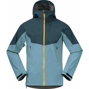 Bergans Senja Hybrid Softshell Jacket Smoke Blue/Orion Blue/Light Golden Yellow S Lyžiarska bunda vyobraziť