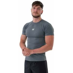 Nebbia Functional Slim-fit Grey M Fitness tričko vyobraziť