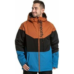 Meatfly Hoax Premium SNB & Ski Jacket Brown/Black/Blue 2XL Lyžiarska bunda vyobraziť