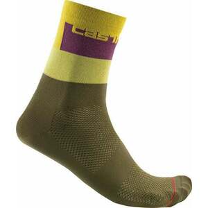 Castelli Blocco 15 Sock Defender Green L/XL Cyklo ponožky vyobraziť