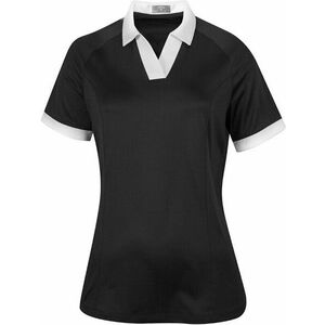 Callaway Womens Short Sleeve V-Placket Colourblock Caviar L Polo košeľa vyobraziť