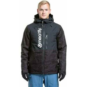 Meatfly Manifold Mens SNB and Ski Jacket Morph Black M Lyžiarska bunda vyobraziť