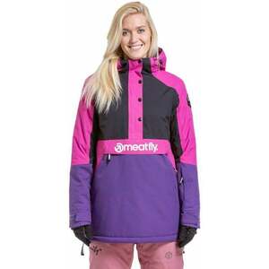 Meatfly Aiko Womens SNB and Ski Jacket Petunia/Black S Lyžiarska bunda vyobraziť