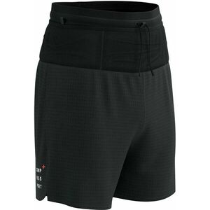 Compressport Trail Racing Overshort M Black M Bežecké kraťasy vyobraziť