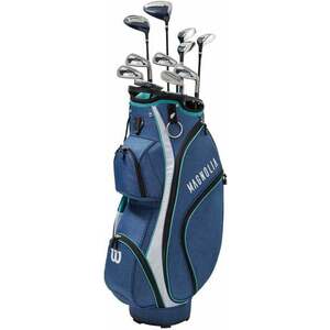 Wilson Staff Magnolia Complete Ladies Cart Bag Set Navy/White/Teal Pravá ruka Grafit Lady -1 inch Golfový set vyobraziť