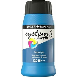 Daler Rowney System3 Akrylová farba Process Cyan 500 ml 1 ks vyobraziť