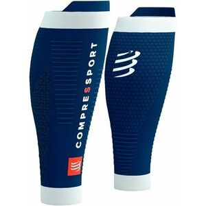 Compressport R2 3.0 Blue/White T4 Bežecké návleky na lýtka vyobraziť