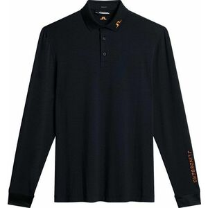 J.Lindeberg Florian Long Sleeve Black 2XL Polo košeľa vyobraziť