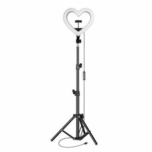 MG Heart Ring kruhové LED svetlo 10'' + statív 2.1 m, čierny (JM26-10) vyobraziť