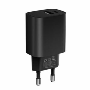 MG WGWCB sieťová nabíjačka USB / USB-C 20W, čierna vyobraziť