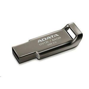 ADATA Flash Disk 64GB UV131, USB 3.1 DashDrive, Chromium Grey, sivá vyobraziť