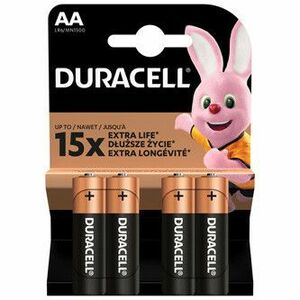 Batéria alkalická, AA (LR6), AA, 1.5V, Duracell, blister, 4-pack, MN1500 vyobraziť