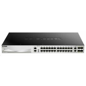 D-Link DGS-3130-30TS/E L3 Stackable Managed Gigabit Switch, 24x gigabit, 2x 10GBASE-T, 4x SFP+ vyobraziť