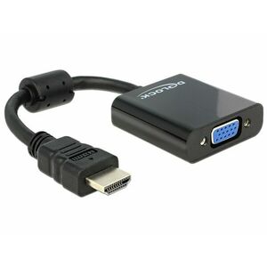 Delock Adaptér HDMI-A samec > VGA samica čierna vyobraziť