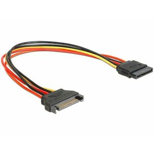 Delock napájací kábel SATA 15 Pin samec > SATA 15 Pin samica predlžujúca 30 cm vyobraziť