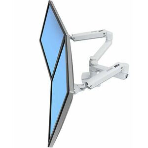 Ergotron LX Dual Side-by-Side Arm, stolné ramená pre 2 lcd. max. 27", flexibilná , biela vyobraziť