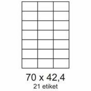 Etikety 70x42, 3mm 21 etikiet na archu 100 listov Label vyobraziť