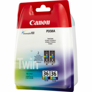 CANON CLI-36 - originálna cartridge, farebná, 2x249 vyobraziť