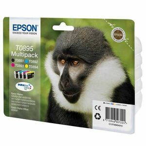 EPSON T0895 (C13T08954020) - originálna cartridge, čierna + farebná, 5, 8ml/3x3, 5ml vyobraziť