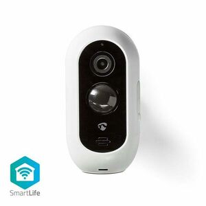 Nedis WIFICBO30WT - SmartLife Vonkajšia Kamera | Wi-Fi | Full HD 1080p | IP65 | Cloud / Micro SD | 5 V DC | Nočné videnie vyobraziť