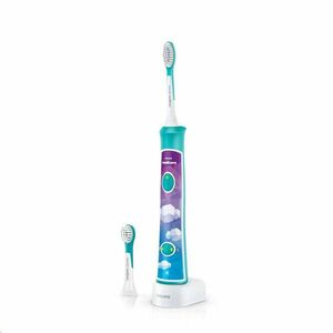 Philips HX6322/04 Sonicare for Kids, zubná kefka, pre deti, 62000 kmitov/min, 2 režimy čistenia, Bluetooth, aqua vyobraziť