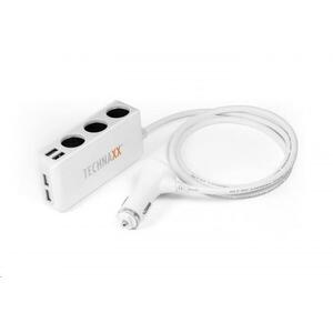 Technaxx nabíjačka do auta, 4x USB port (2x 1A, 2x 2, 4A), 3x zásuvka 12 V vyobraziť