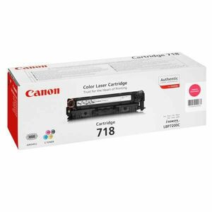 CANON CRG718 M - originálny toner, purpurový, 2900 strán vyobraziť