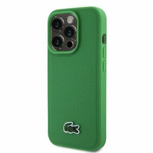 Lacoste Iconic Petit Pique Woven Logo Magsafe Zadní Kryt pro iPhone 15 Pro Max Green vyobraziť