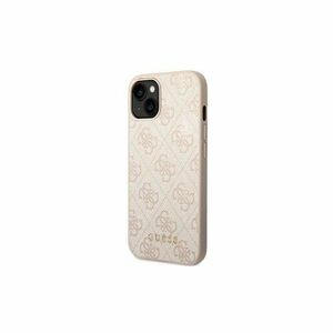 Guess case for iPhone 14 Pro Max 6, 7" GUHCP14XG4GFPI pink Basic PC/TPU 4G PU case Gold Logo vyobraziť