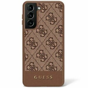 Guess case for Samsung Galaxy S23 Ultra GUHCS23LG4GLBR brown hardcase 4G Stripe Collection vyobraziť