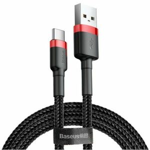 Baseus CATKLF-B91 Cafule Kabel USB-C 3A 1m Red/Black vyobraziť