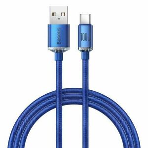 Baseus CAJY000403 Crystal Shine Series Datový Kabel USB - USB-C 100W 1, 2m Blue vyobraziť