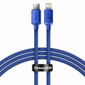 Baseus CAJY000203 Crystal Shine Series Datový Kabel USB-C - Lightning 20W 1, 2m Blue vyobraziť