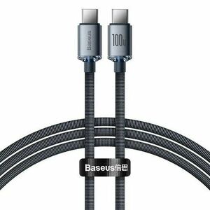 Baseus CAJY000601 Crystal Shine Series Datový Kabel USB-C - USB-C 100W 1, 2m Black vyobraziť