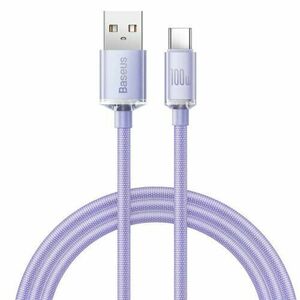 Baseus CAJY000405 Crystal Shine Series Datový Kabel USB - USB-C 100W 1, 2m Purple vyobraziť