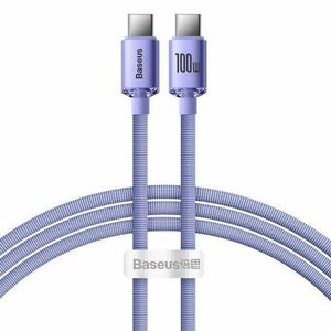 Baseus CAJY000605 Crystal Shine Series Datový Kabel USB-C - USB-C 100W 1, 2m Purple vyobraziť