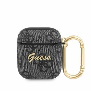 GUA24GSMK Guess 4G Script PC/PU Pouzdro pro Airpods 1/2 Grey vyobraziť