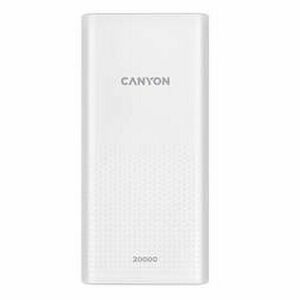 Canyon PB-2001 Powerbanka, Li-Pol, 20.000 mAh, Biela vyobraziť